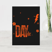 Cross Country Race Dag Runner Track En Veld Oranje Kaart (Voorkant)