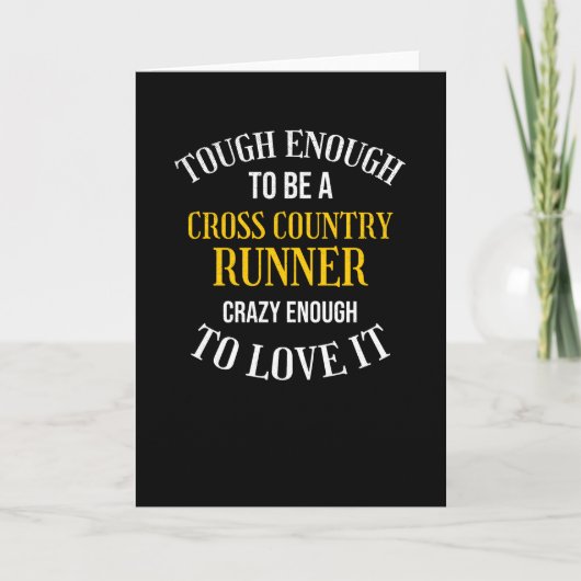 Cross Country Runner Cadeau XC Cross Country Runne Kaart (Voorkant)