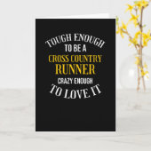 Cross Country Runner Cadeau XC Cross Country Runne Kaart (Gele Bloem)