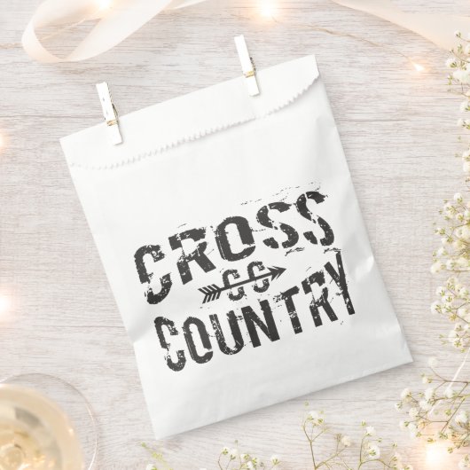 Cross Country Runner Favor Bags Bedankzakje (Geknipt)