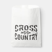 Cross Country Runner Favor Bags Bedankzakje (Voorkant)