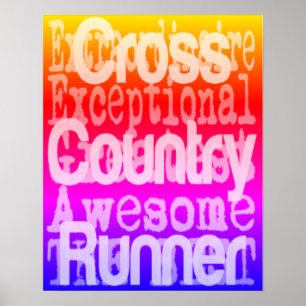 Cross Country Runner Fun Poster