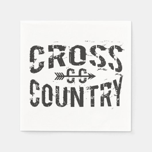 cross-country runner Paper Napkins Servet (Voorkant)
