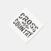 cross-country runner Paper Napkins Servet (Hoek)
