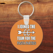 Cross Country Runner Pasta Party Sleutelhanger Cad (Voorkant)