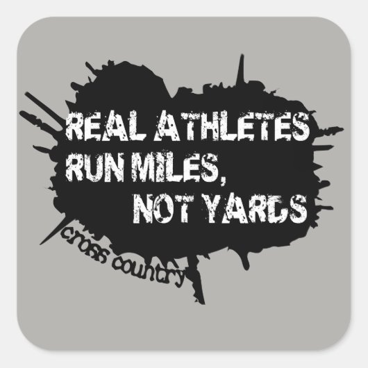 Cross Country Runner Stickers (Voorkant)