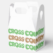 Cross Country Runner thema Favor Box Bedankdoosjes (Geopend)