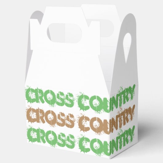 Cross Country Runner thema Favor Box Bedankdoosjes (Geopend)