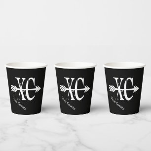 Cross-country Runner XC Arrow Paper Cups Papieren Bekers