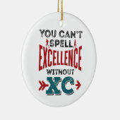 Cross-country Running Funny Excellence XC Keramisch Ornament (Rechts)