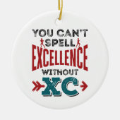 Cross-country Running Funny Excellence XC Keramisch Ornament (Voorkant)
