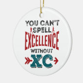 Cross-country Running Funny Excellence XC Keramisch Ornament (Links)