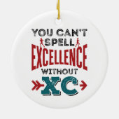 Cross-country Running Funny Excellence XC Keramisch Ornament (Achterkant)