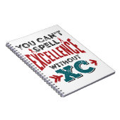 Cross-country Running Funny Excellence XC Notitieboek (Rechterzijde)