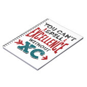 Cross-country Running Funny Excellence XC Notitieboek (Linkerzijde)