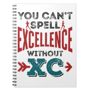 Cross-country Running Funny Excellence XC Notitieboek