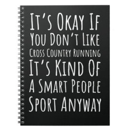 Cross Country Running Gifts Track en Field Runner Notitieboek