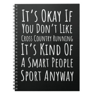 Cross Country Running Gifts Track en Field Runner Notitieboek