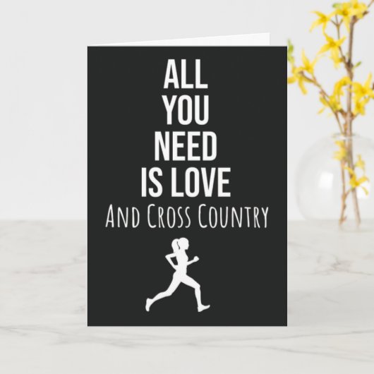 Cross Country Running Kaarten Runner Fitness Track (Gele Bloem)