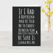 Cross Country Running Kaarten Runner Typography XC (Gele Bloem)