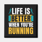 Cross Country Running Life Is Better When Athletic Magneet (Voorkant)