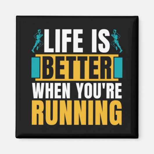 Cross Country Running Life Is Better When Athletic Magneet (Voorkant)