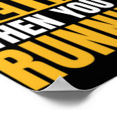 Cross Country Running Life Is Better When Athletic Poster (Hoek)