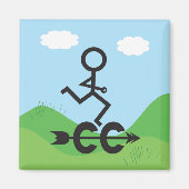 Cross-country Running Magnet (Voorkant)