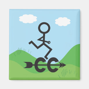 Cross-country Running Magnet