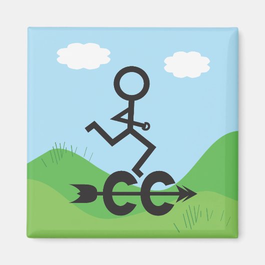 Cross-country Running Magnet (Voorkant)