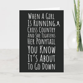 Cross Country Running Ornamenten Runner Sports Tea Kaart