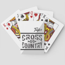 Cross Country Running Pijl Symbool Speelkaarten