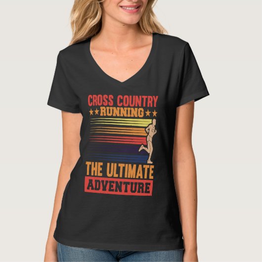 Cross Country running, the ultimate adventure T-shirt (Voorkant)