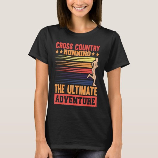 Cross Country running, the ultimate adventure T-shirt (Voorkant)