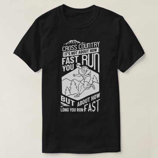 Cross-country Running XC Run Race Coach 2 T-shirt (Design voorkant)
