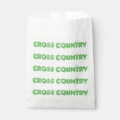 Cross-country Runparty Levert gunstzakken Bedankzakje (Voorkant)
