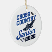 Cross Country Senior 2026 XC Runner Keramisch Ornament (Rechts)