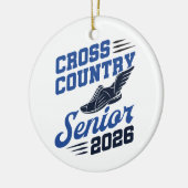 Cross Country Senior 2026 XC Runner Keramisch Ornament (Links)