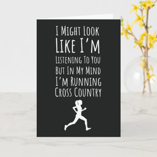 Cross Country Sieraden Sport Hardlopen Atleet XC Kaart (Gele Bloem)