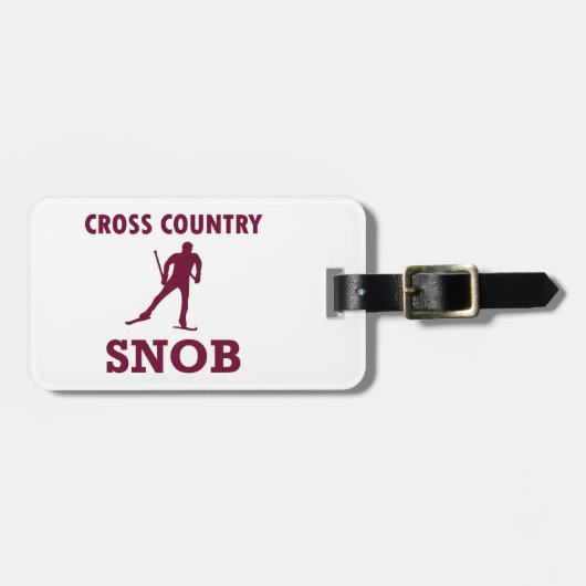 Cross Country Ski Snob Bagagelabel (Voorkant horizontaal)