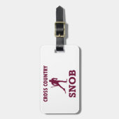Cross Country Ski Snob Bagagelabel (Voorkant verticaal)