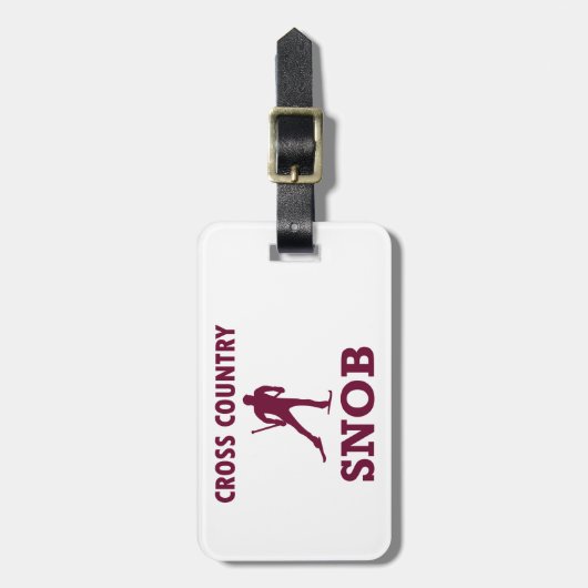 Cross Country Ski Snob Bagagelabel (Voorkant verticaal)