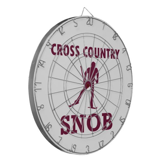 Cross Country Ski Snob Dartbord (Voorkant Links)