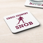 Cross Country Ski Snob Drankjes Onderzetter (Linkerzijde)