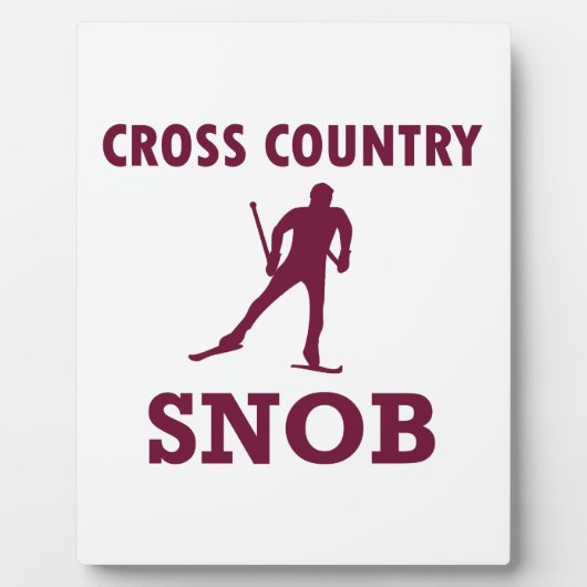 Cross Country Ski Snob Fotoplaat (Voorkant)