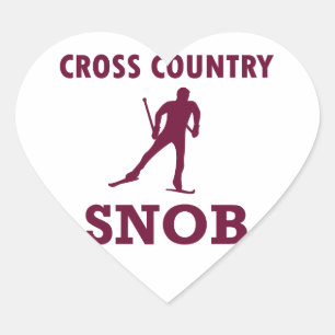 Cross Country Ski Snob Hart Sticker