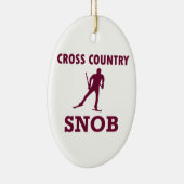 Cross Country Ski Snob Keramisch Ornament (Rechts)