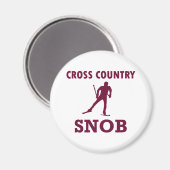 Cross Country Ski Snob Magneet (Voorkant / Achterkant)