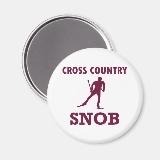 Cross Country Ski Snob Magneet (Voorkant / Achterkant)