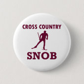 Cross Country Ski Snob Ronde Button 5,7 Cm (Voorkant)